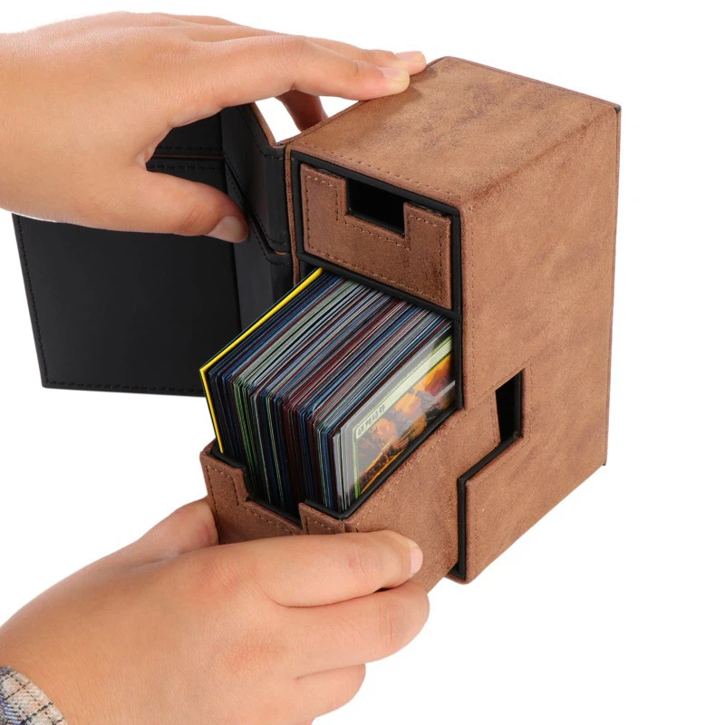 Card Box Cover Clips Holds Double Sleeved